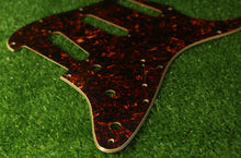 Load image into Gallery viewer, Aged 64 65 66 67 Pickguard For Strat Tortoise Shell Celluloid Top 4 Ply AGP58
