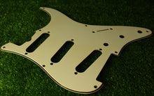 Load image into Gallery viewer, Aged 57 59 Pickguard For Fender Strat Wide Bevel 8 Holes Parchment White - AGP29
