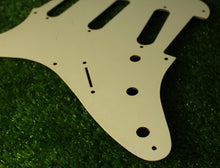 Load image into Gallery viewer, Aged 57 59 Pickguard For Fender Strat Wide Bevel 8 Holes Parchment White - AGP29
