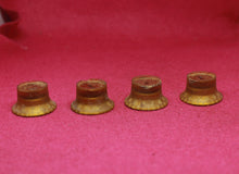 Load image into Gallery viewer, Vintage 1960s Gibson Gold Reflector Knob Set For Les Paul Custom ES335
