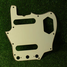 Load image into Gallery viewer, Aged Pickguard For Fender Jaguar - Wide Bevel Parchment AG104
