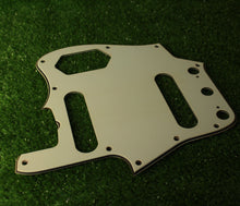 Load image into Gallery viewer, Aged Pickguard For Fender Jaguar - Wide Bevel Parchment AG104
