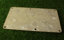 Load image into Gallery viewer, Aged Tremolo Back Plate Cover For Ibanez or Floyd Rose White Pearloid AB03
