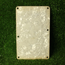 Load image into Gallery viewer, Aged Tremolo Back Plate Cover For Ibanez or Floyd Rose White Pearloid AB03
