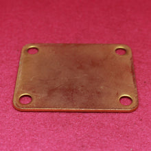 Load image into Gallery viewer, Aged Gold Neck Plate with Screws For Stratocaster Telecaster ANP124 Natural
