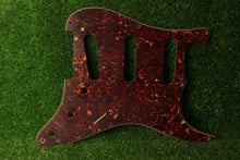 Load image into Gallery viewer, Aged Voodoo Reverse Bridge Pickguard Brown Tortoise Shell Hendrix Strat AGP140
