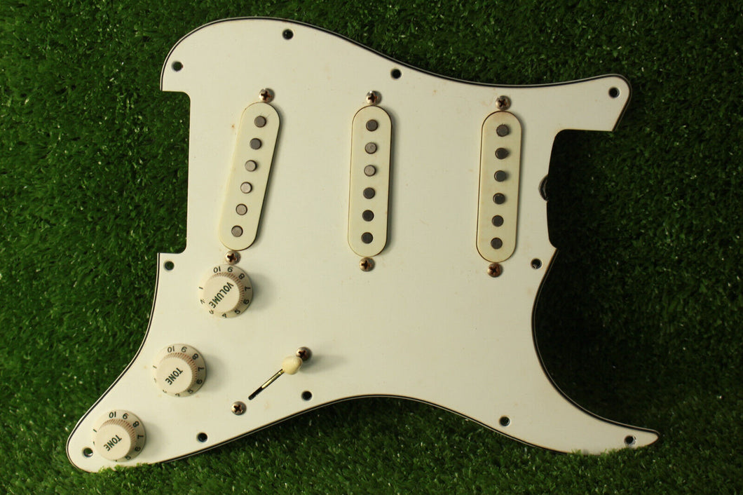 1965/66 Grey Bottom RPS6 Jimi Hendrix Aged Strat Pickup Pickguard Assembly AB02