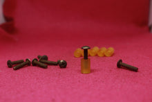 Load image into Gallery viewer, Aged Pickup Switch Screws (8) with Rubber Spacer Springs For Strat AL008
