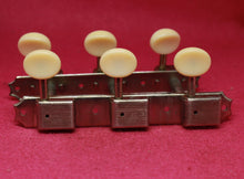 Load image into Gallery viewer, Aged Kluson Tuners For Gibson Les Paul Junior ES125, 3 on Plate Nickel
