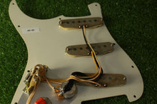 Load image into Gallery viewer, Voodoo Strat Grey Bottom Aged Pickup Pickguard Assembly RPS6 Jimi Hendrix - AB05
