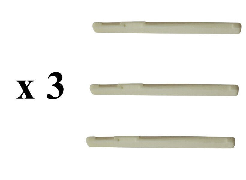 Bone Compensated Saddle For Acoustic Guitars 72mm x 3mm x 9mm, 3 Pcs