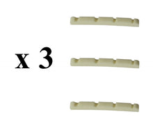 Load image into Gallery viewer, Bone Nut For Fender Basses Curved Bottom 39.5mm x 3mm x 4.7mm, 3 Pcs
