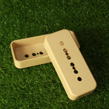 Load image into Gallery viewer, Aged P90 Soapbar Pickup Covers (2) Cream 49.2mm
