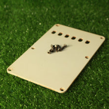 Load image into Gallery viewer, Aged Tremolo Cover Back Plate For Strat with Screws Aged White
