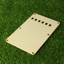 Load image into Gallery viewer, Aged Tremolo Cover Back Plate For Strat with Screws Aged White
