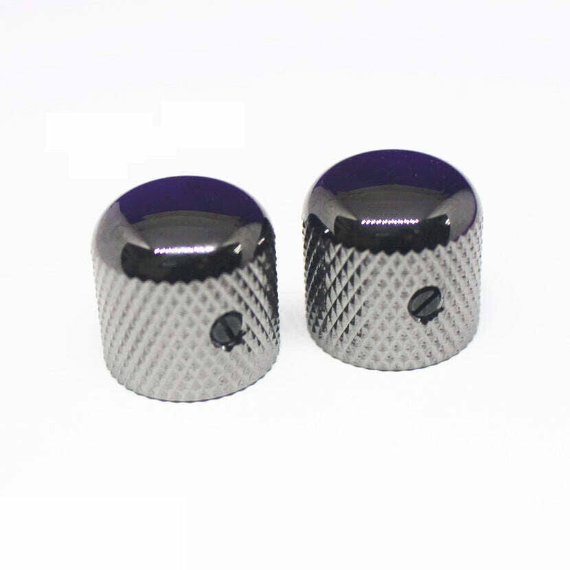 Gotoh VK-19 Cosmo Black Dome Knobs For Ibanez 19mm Dia (2)