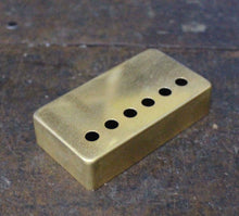 Load image into Gallery viewer, Montreux Guitars Time Machine PAF Humbucker Cover- Aged Gold
