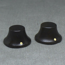 Load image into Gallery viewer, Bubinga Wood Bell Guitar Knobs for Les Paul w Cream Indicator Metric Set (2)
