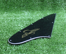 Load image into Gallery viewer, Pickguard For Gibson Thunderbird w Accurate Screen Gold Logo - Black
