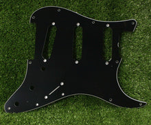 Load image into Gallery viewer, Standard Pickguard For 62 Strat For USA Mex Fender  - Black 3 Ply
