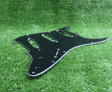 Load image into Gallery viewer, Standard Pickguard For 62 Strat For USA Mex Fender  - Black 3 Ply
