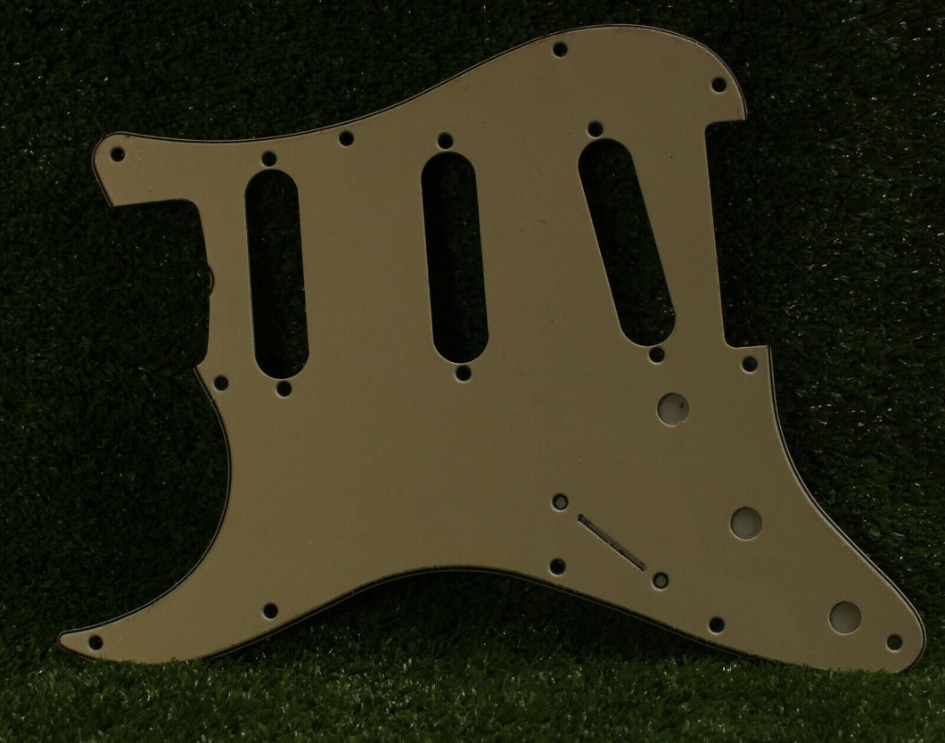 Standard Lefty Pickguard For 62 Strat For USA Mex Fender  - Cream 3 Ply