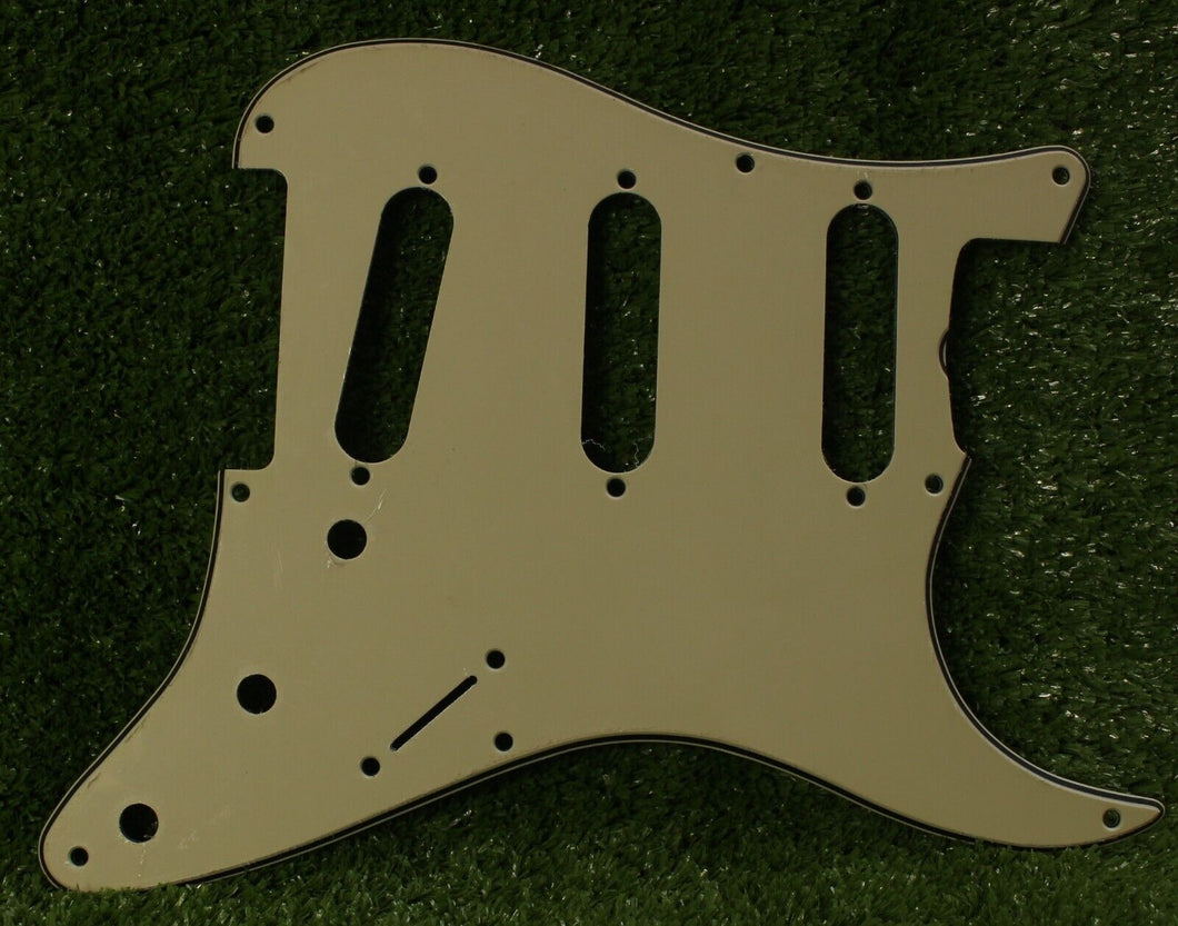 59 Pickguard For Fender Strat Wide Bevel 8 Holes V1 - Vintage Cream