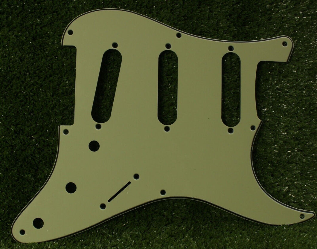 59, 57 Pickguard For Fender Strat Wide Bevel 8 Holes V2 - Mint Green