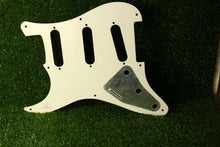 Load image into Gallery viewer, Aged Montreux 54-58  Pickguard For Fender Strat 8 Holes 1 Ply -  White AG04 2mm
