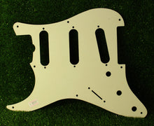 Load image into Gallery viewer, Aged 57 59 Pickguard For Fender Strat Wide Bevel 8 Holes Parchment White - AGP30
