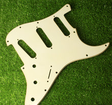 Load image into Gallery viewer, Aged 68 69 Voodoo Reverse Bridge Pickguard Pearloid Back For Hendrix Strat AGP21
