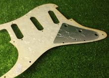 Load image into Gallery viewer, Aged 68 69 Voodoo Reverse Bridge Pickguard Pearloid Back For Hendrix Strat AGP21
