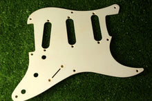 Load image into Gallery viewer, Aged Montreux 54-58  Pickguard For Fender Strat 8 Holes 1 Ply -  White AG03 2mm
