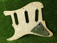 Load image into Gallery viewer, Aged 68 69 Voodoo Reverse Bridge Pickguard Pearloid Back For Hendrix Strat AGP17
