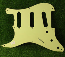 Load image into Gallery viewer, Aged 57 59 Pickguard For Fender Strat Wide Bevel 8 Holes Mint Green - AGP37
