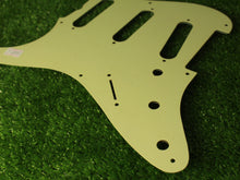 Load image into Gallery viewer, Aged 57 59 Pickguard For Fender Strat Wide Bevel 8 Holes Mint Green - AGP37
