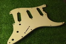 Load image into Gallery viewer, Aged 64 65 66 67 Pickguard For USA Strat Cream 3 Ply Thick Black Ply AGP13
