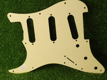 Load image into Gallery viewer, Aged 64 65 66 67 Pickguard For USA Strat Cream 3 Ply Thick Black Ply AGP13
