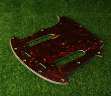 Load image into Gallery viewer, Aged 60s Style Mustang Pickguard Brown Tortoise Shell Celluloid Top AG087
