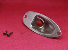 Load image into Gallery viewer, Aged Chrome Jack Plate For Stratocaster with Screws
