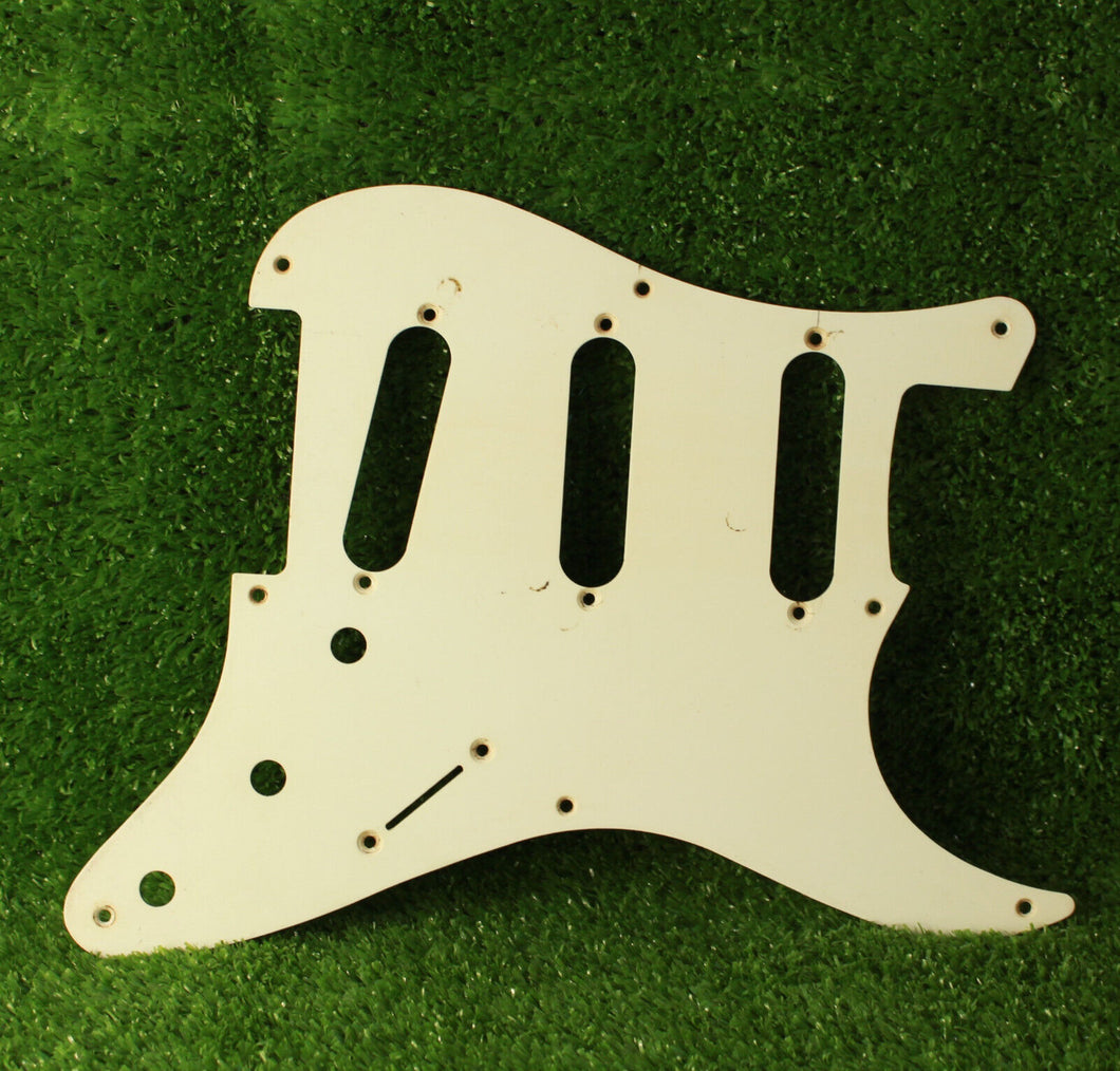 Aged 54-58  Pickguard For Fender Stratocaster 8 Holes 1 Ply -  White AG91