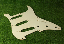 Load image into Gallery viewer, Aged 54-58  Pickguard For Fender Stratocaster 8 Holes 1 Ply -  White AG91
