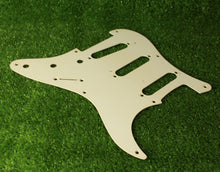 Load image into Gallery viewer, Aged 54-58  Pickguard For Fender Stratocaster 8 Holes 1 Ply -  White AG91
