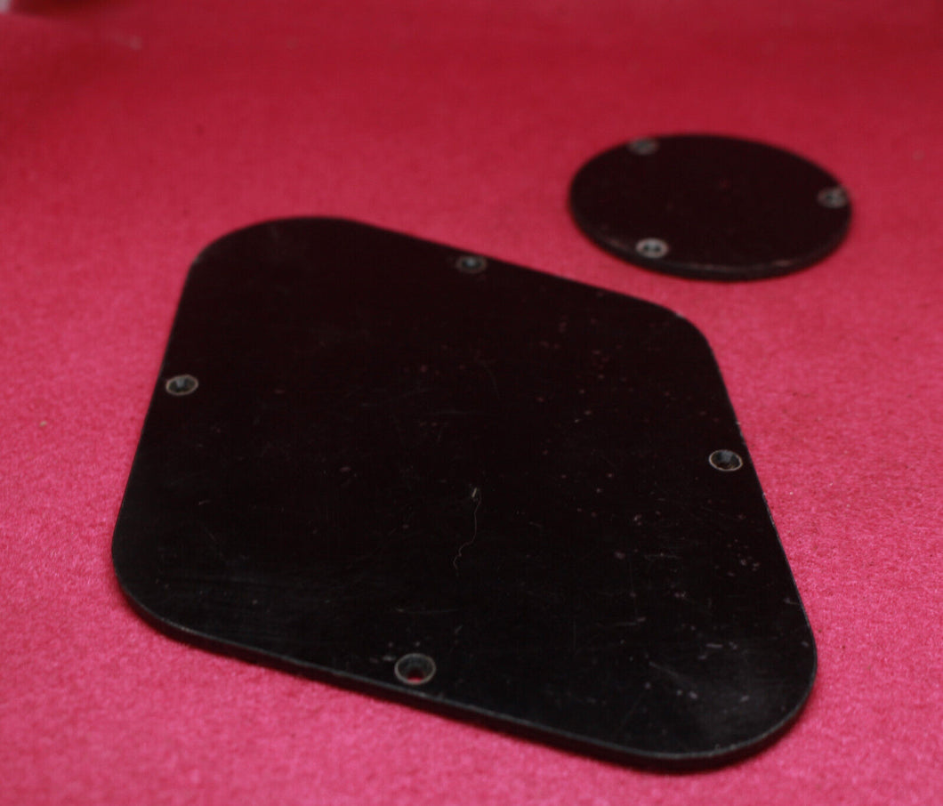 Montreux Guitars 2009 Black Back Plate Cavity Cover Set For Historic Les Paul