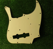 Load image into Gallery viewer, Aged Vintage Jazz Bass Pickguard For USA Fender -  Cream Wide Bevel 3 Ply AG107
