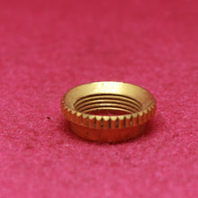 Load image into Gallery viewer, Aged Montreux Guitars Toggle Switch Ring Nut For Les Paul - Gold SN131
