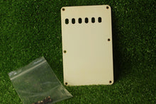 Load image into Gallery viewer, Aged Tremolo Cover Back Plate For Strat  with Aged Screws ABP149 - Aged White
