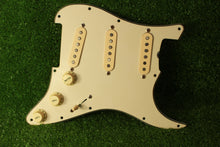 Load image into Gallery viewer, 1964 Grey Bottom RPS6 Aged Cream Strat Pickup Pickguard Assembly AB09
