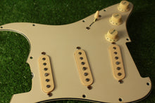 Load image into Gallery viewer, 1964 Grey Bottom RPS6 Aged Cream Strat Pickup Pickguard Assembly AB09
