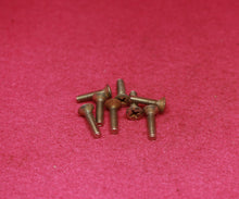 Load image into Gallery viewer, Aged Pre CBS Style Short Pickup Switch Screws (8) w Rubber Spacers For Strat
